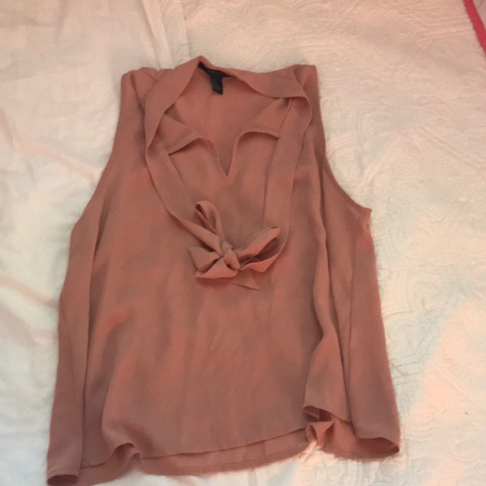 Tie blouse